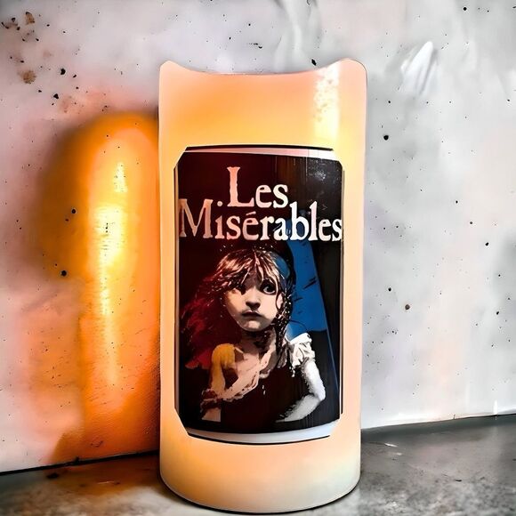 NWOT. Broadway Les Miserables Flameless Candle with Timer. - Picture 1 of 4